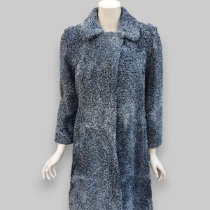 Gray Persian Lamb Fur Coat - Small